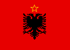 Flag of the People's Republic of Albania, 1946-1992